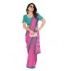 Women's Georgette Printed Saree With Unstitched Blouse 5.5Mtr (Pink) Women's Georgette Printed Saree With Unstitched Blouse 5.5Mtr (Pink)