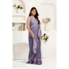Women's Faux Linen Printed Ready to wear Saree With Unstitched Blouse 5.5Mtr (Light_Lavender) Women's Faux Linen Printed Ready to wear Saree With Unstitched Blouse 5.5Mtr (Light_Lavender)