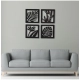 7 Decore Wooden 4 Pieces Square Tree Leaf Wall Art Panel Frame – Black (Big Size) 7 Decore Wooden 4 Pieces Square Tree Leaf Wall Art Panel Frame – Black (Big Size)