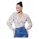 Women's Polyester Floral Long Sleeves Top (Multicolor) Women's Polyester Floral Long Sleeves Top (Multicolor)