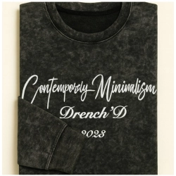 Men's Cotton Acid wash T-shirt (Grey)