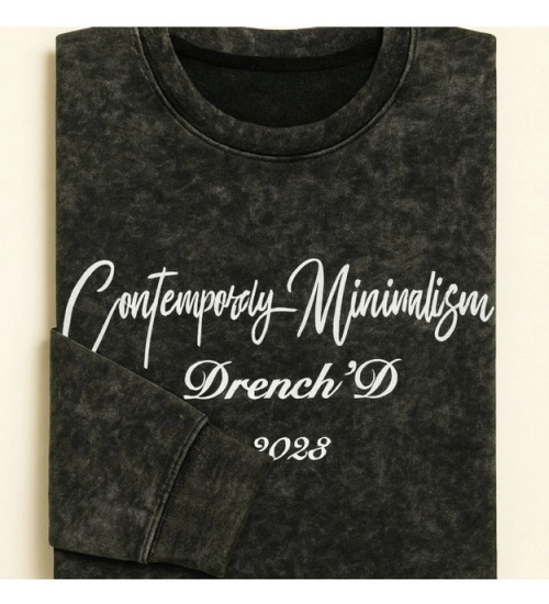 Men's Cotton Acid wash T-shirt (Grey)