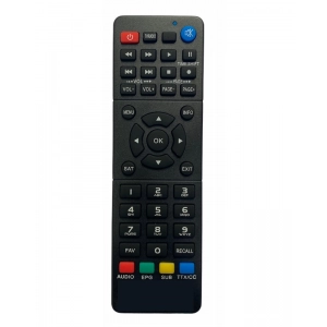Ecomoye DTH Remote No. 3010 (with WiFi), Compatible/Replacement for Free Dish DTH Remote, Black (Exactly Same Remote will Only Work)