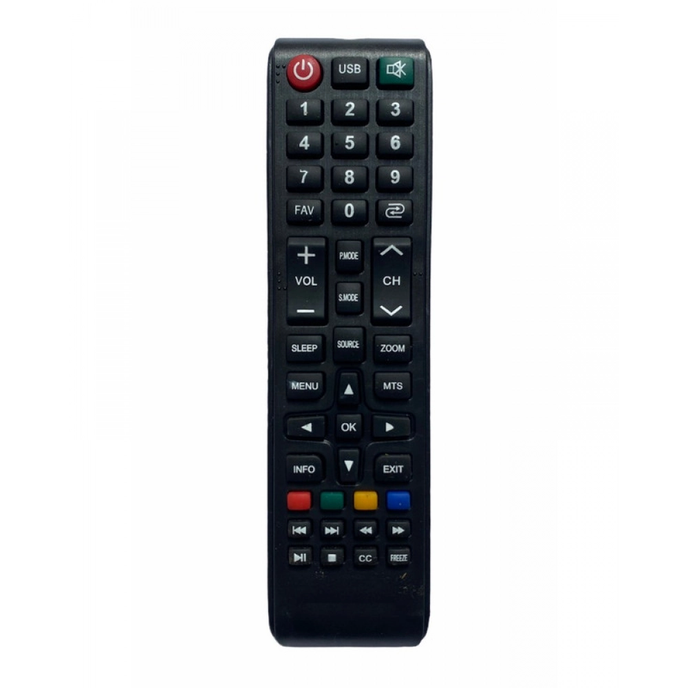 Ecomoye LCD/LED Remote No. MX-CC, Compatible/Replacement for Micromax LCD/LED TV Remote Control, Black (Exactly Same Remote will Only Work)