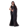 Women's Jimmy choo Embellished Bollywood Saree With Unstitched Blouse 5.5Mtr (Black) Women's Jimmy choo Embellished Bollywood Saree With Unstitched Blouse 5.5Mtr (Black)
