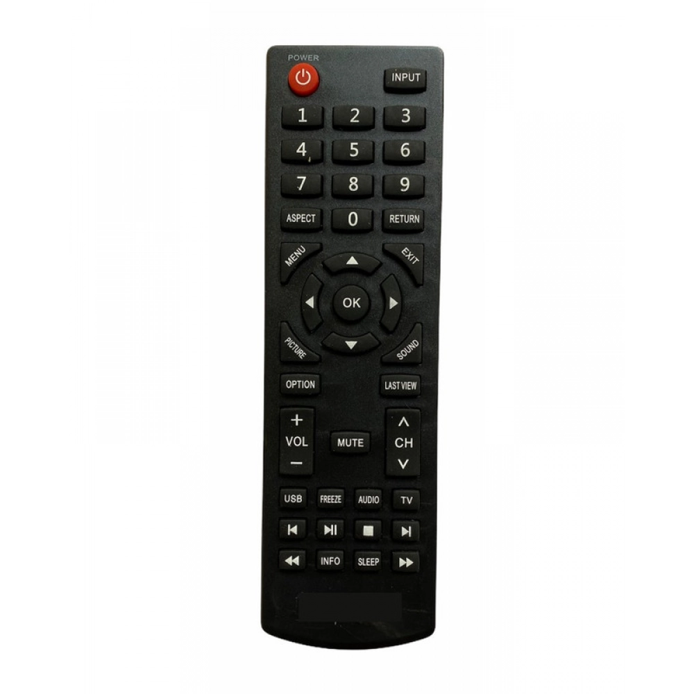 Ecomoye LCD/LED Remote No. SY653, Compatible/Replacement for Sanyo LCD/LED TV Remote Control, Black (Exactly Same Remote will Only Work)