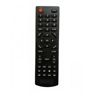 Ecomoye LCD/LED Remote No. SY653, Compatible/Replacement for Sanyo LCD/LED TV Remote Control, Black (Exactly Same Remote will Only Work)
