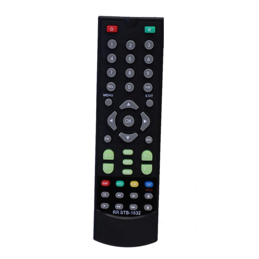 Ecomoye Set Top Box Remote No. 359, Compatible/Replacement for SSDN Set Top Box Remote Control, Black (Exactly Same Remote will Only Work)