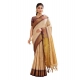 Women's Silk Blended Jaquard Woven Saree With Unstitched Blouse 5.5Mtr (Beige) Women's Silk Blended Jaquard Woven Saree With Unstitched Blouse 5.5Mtr (Beige)