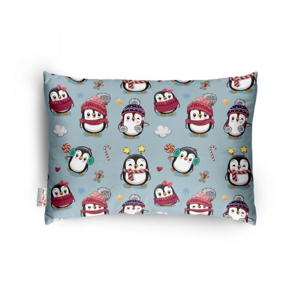 Soft Plush Printed Baby Infant Pillow for Kids Age 1 To 5 Years (Grey)