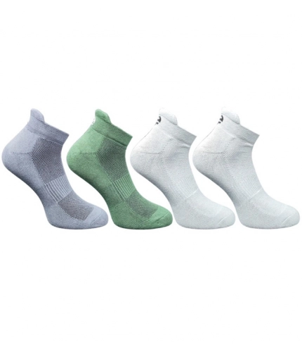 4_Pair Set Unisex Casual Cotton Printed Ankle Length Socks (Multicolor)