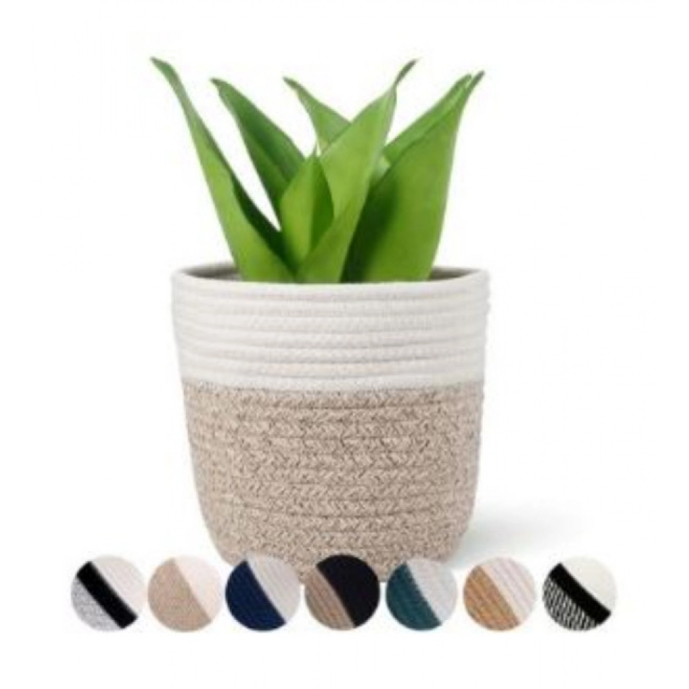Cotton Flower Pot (White Kidi)