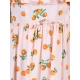Girl's Rayon Printed Sleeveless Dress (Orange) Girl's Rayon Printed Sleeveless Dress (Orange)