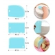 Pack of 5_Plastic Dough And Cake Scraper Set – 3 Pieces (Color: Assorted))