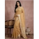 Women's Cotton Printed Saree With Unstitched Blouse 5.5Mtr (Golden)