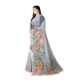 Women's Georgette Floral Printed Saree With Unstitched Blouse 5.5Mtr (Grey) Women's Georgette Floral Printed Saree With Unstitched Blouse 5.5Mtr (Grey)