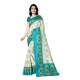 Women's Georgette Printed Saree With Unstitched Blouse 5.5Mtr (Aqua Blue) Women's Georgette Printed Saree With Unstitched Blouse 5.5Mtr (Aqua Blue)