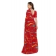 Women's Georgette Printed Saree With Unstitched Blouse 5.5Mtr (Red) Women's Georgette Printed Saree With Unstitched Blouse 5.5Mtr (Red)