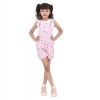 Girl's Inner- Cotton Printed Sleeveless Dungaree (Light Pink) Girl's Inner- Cotton Printed Sleeveless Dungaree (Light Pink)