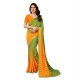 Women's Georgette Printed Saree With Unstitched Blouse 5.5Mtr (Green) Women's Georgette Printed Saree With Unstitched Blouse 5.5Mtr (Green)
