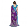 Women's Georgette Printed Saree With Unstitched Blouse 5.5Mtr (Purple) Women's Georgette Printed Saree With Unstitched Blouse 5.5Mtr (Purple)