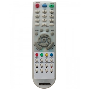 Ecomoye DTH Set Top Box Remote No. 4000, Compatible/Replacement for MCBS DTH Set Top Box Remote Control, White (Exactly Same Remote will Only Work)