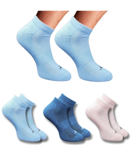 3_Pair Set Unisex Casual Cotton Printed Low Cut Socks (Multicolor)