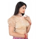 Women's Jimmy Solid Designer Neck Elastic Sleeve Readymade Blouse (Beige 38 , Alterable up to 42)-PID65826 Women's Jimmy Solid Designer Neck Elastic Sleeve Readymade Blouse (Beige 38 , Alterable up to 42)-PID65826