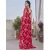Women's Chiffon Printed Saree With Unstitched Blouse 5.5Mtr (Red) Women's Chiffon Printed Saree With Unstitched Blouse 5.5Mtr (Red)