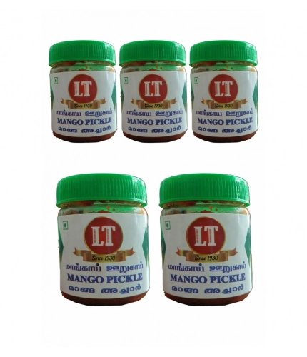 Pack of_5 100GM LT Mango Pickle Traditional Digestive Side Dish (Red)