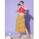 Women's Polyester Floral Side Zip Skirt (Multicolor) Women's Polyester Floral Side Zip Skirt (Multicolor)