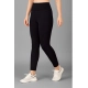 Women's Polyester Solid Ankle length High Waisted Tights (Black) Women's Polyester Solid Ankle length High Waisted Tights (Black)