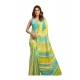 Women's Linen Cotton Printed Ready To Wear With Pocket Saree With Unstitched Blouse 5.5 Mtr (Light_Aqua_Blue)