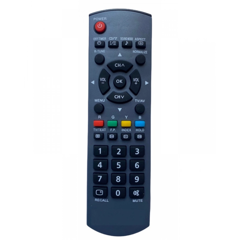 Ecomoye LCD/LED Remote No. URC401A, Compatible/Replacement for Panasonic LCD/LED TV Remote Control, Black (Exactly Same Remote will Only Work)