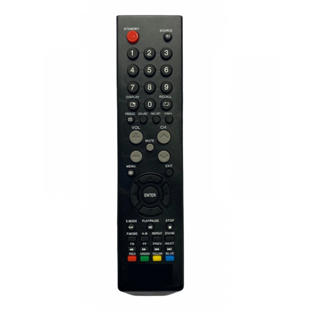 Ecomoye LCD/LED Remote No. 785, Compatible/Replacement for Intex LCD/LED TV Remote, Black (Exactly Same Remote will Only Work)