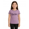 Girl's Cotton Printeded Round Neck T-Shirt (Lavander)