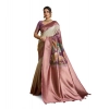 Women's Silk Printed Saree With Unstitched Blouse 5.5Mtr (Wine) Women's Silk Printed Saree With Unstitched Blouse 5.5Mtr (Wine)