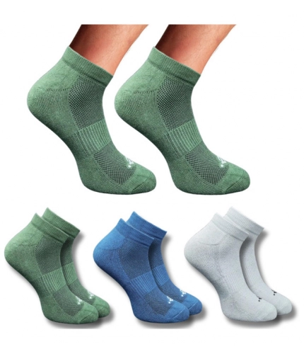 3_Pair Set Unisex Casual Cotton Printed Low Cut Socks (Multicolor)