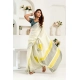 Women's Faux Linen Floral Print Ready to wear Saree With Unstitched Blouse 5.5Mtr (Off_White)