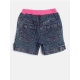 Girl's Denim Lace Inserts Sleeveless Shorts (Blue-Pink) Girl's Denim Lace Inserts Sleeveless Shorts (Blue-Pink)