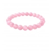 Natural Crystal 8mm Rose Quartz Bracelet  (Light Pink)