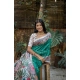 Women's Faux_Tussar Geometric_Print Saree With Unstitched Blouse 5.5Mtr (Rama_Green)