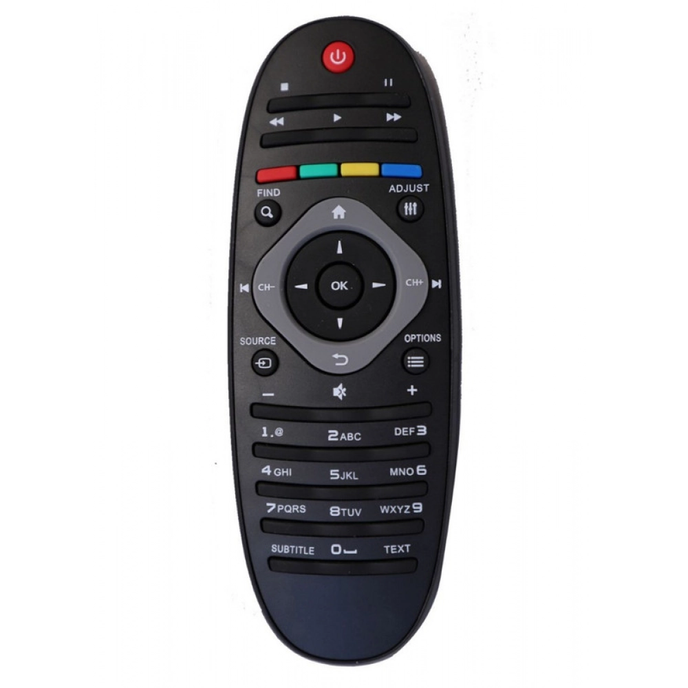 Ecomoye LCD/LED Remote No. URC120 (No DTH), Compatible/Replacement for Philips LCD/LED TV Remote, Black (Exactly Same Remote will Only Work)