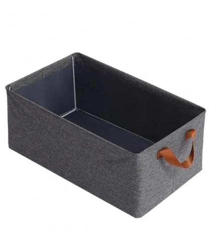 Polypropylene The Foldable Cloth Organizer Box With Handle (Multicolor)