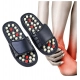 Acupressure And Magnetic Therapy Slippers – Spring Accu Paduka Foot Massager for Blood Circulation (Unisex) (Color: Black)