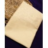 Dropship Women's Litchi silk Printed Saree With Unstitched Blouse (Gold)