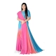 Women's Georgette Floral Printed Saree With Unstitched Blouse 5.5Mtr (Multicolor)