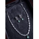 Women's Brass Silver Plated Necklace set (Turquoise) Women's Brass Silver Plated Necklace set (Turquoise)