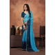 Women's Chiffon Embroidred Saree With Unstitched Blouse 5.5Mtr (Light Blue) Women's Chiffon Embroidred Saree With Unstitched Blouse 5.5Mtr (Light Blue)