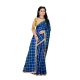 Women's Sana Silk Bandhni Saree With Unstitched Blouse 5.5Mtr (Royal Blue)
